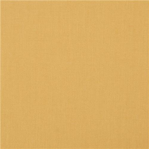 Remnant (15 x 112 cm) - solid light mustard yellow organic fabric by Birch