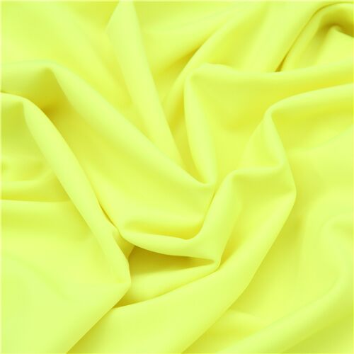 Solid Neon Yellow Swimwear Fabric