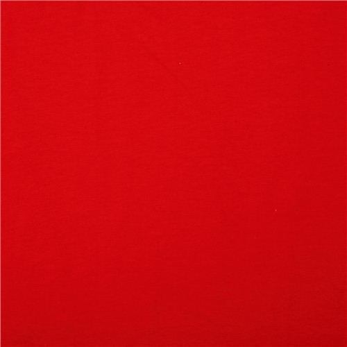 Tela de punto elstica color liso rojo Riley Blake  Tela