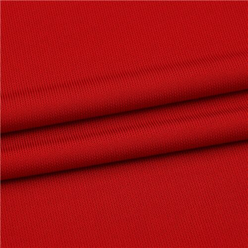 Remnant (49 x 153 cm) - solid red rayon knit fabric by Robert Kaufman 2
