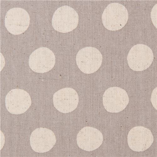tessuto grigio talpa pois tela Robert Kaufman Tessuto