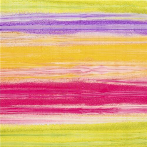 Tissu en coton batik  motif teint rayures de bambou en dsordre rose violet Tissu