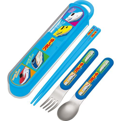 train Bento spoon fork Chopsticks case by Skater