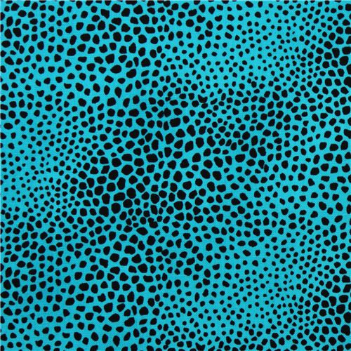 Tissu turquoise Rashida Skin par Alexander Henry peau animal Tissu