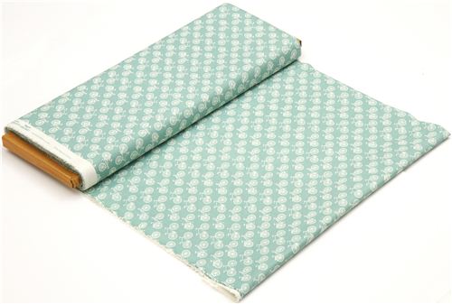 turquoise birch bike organic fabric from the USA 3