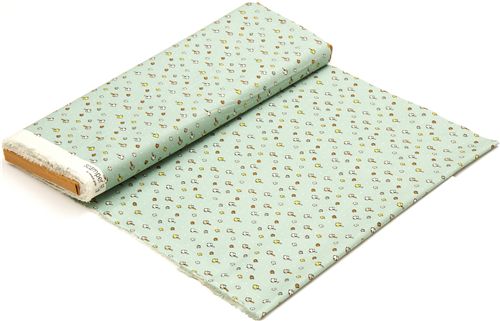 turquoise birch mushroom organic fabric from the USA 3