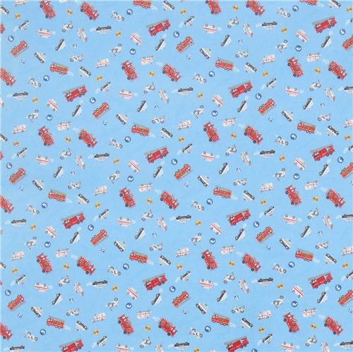 Remnant 45 cm - vehicle laminate fabric by Cosmo in blue 2