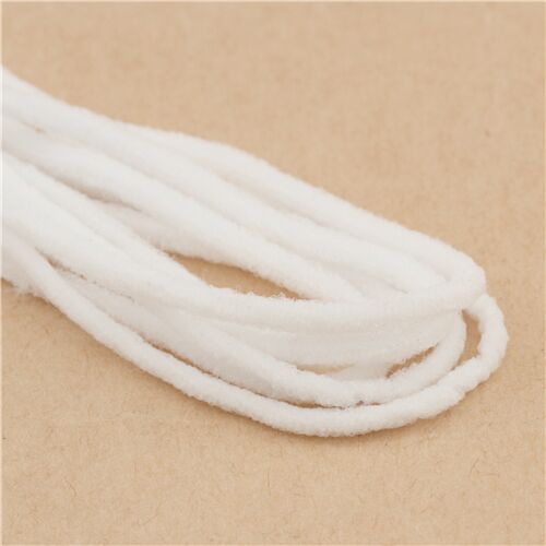 Cordon lastique trs doux 1 m blanc, import du Japon 4