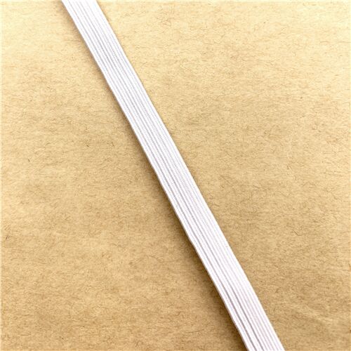Élastique blanc de 0,8 cm de large, importé du Japon