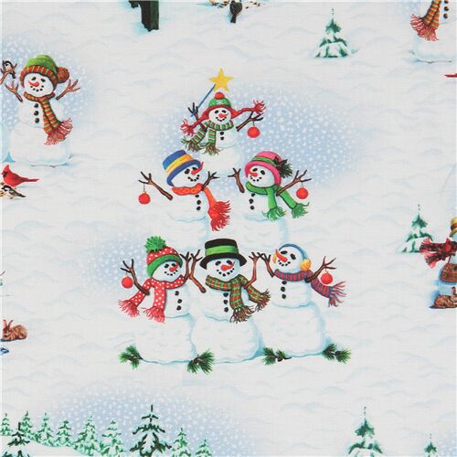 Im Snow Cute Snowman Activities Fabric