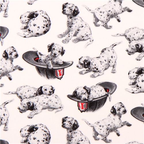 weier Dalmatiner Feuerwehr Hund Stoff 'Fire Rescue' Blank Quilting USA Stoff