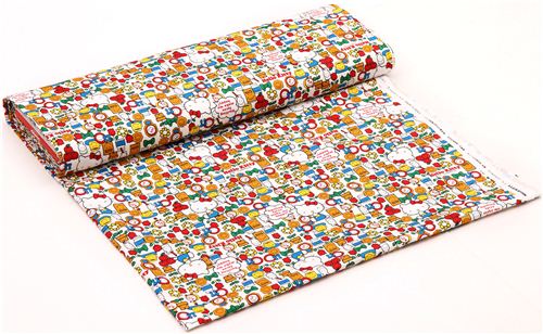 weier Hello Kitty Smile Oxford Stoff GartenTulpe Blume von Sanrio aus Japan 0