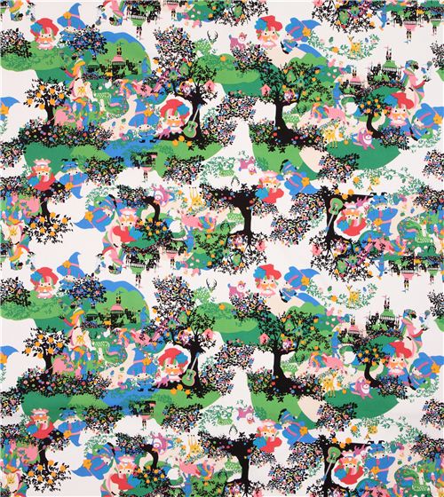 Tissu Oxford Sanrio contes de f�es blanc, Little Twin Stars, Le Magicien dOz 0
