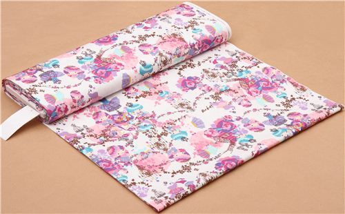 tessuto Oxford bianco Little Twin Stars re Sanrio dal Giappone 0