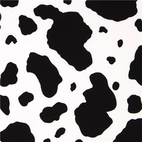 white Michael Miller fabric pony fur spots 1