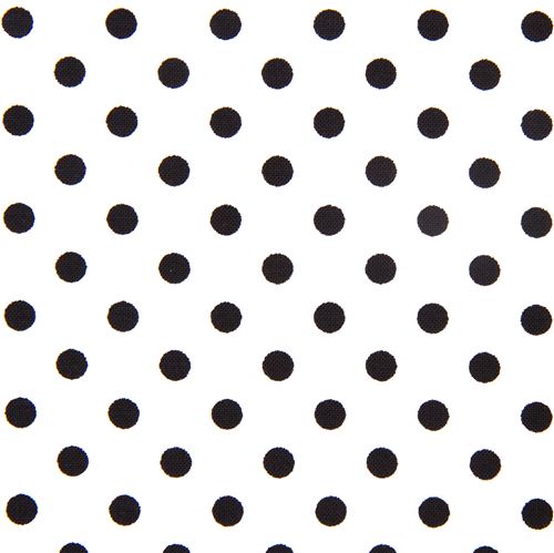 white Michael Miller fabric small black polka dots 2