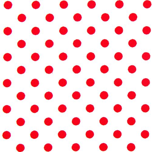 white Michael Miller fabric small red polka dots 2