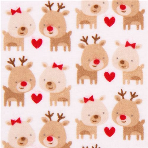 Tissu blanc en flanelle Riley Blake Home for the Holidays Tissu