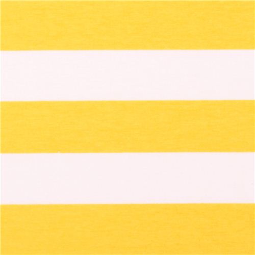 weier Riley Blake Jersey Stoff mit gelben Streifen Stoff