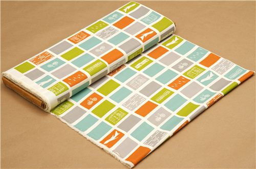 white birch organic fabric with airplane bike tram 3
