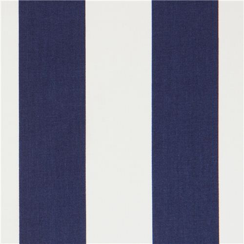 tessuto bianco strisce blu Michael Miller dagli USA Tessuto