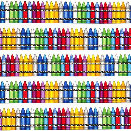 white crayons fabric by Timeless Treasures from the USA 2