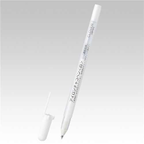 white fabric marker pen by Clover from Japan 1