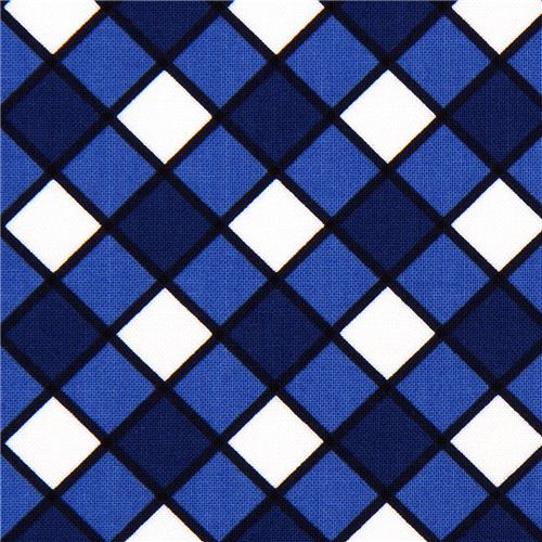 white fabric with blue checkered gingham pattern 1