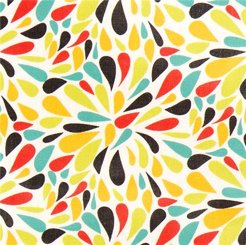 weißer Blumen Premium Laminat Stoff von Robert Kaufman Stoff