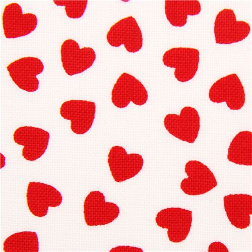 Tela blanca de corazones de EEUU de Timeless Treasures Tela
