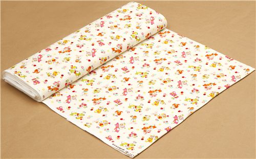 white kawaii fabric fawn par Cosmo du Japon3