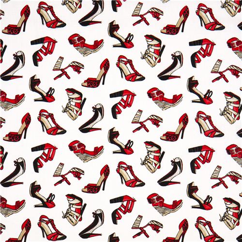 white ladies shoes designer fabric with high heels USA 2