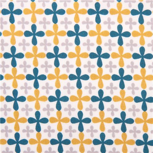 white monaluna mini flower organic fabric Jacks Fabric