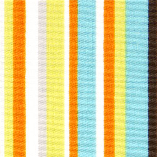 Tela ecológica blanca a rayas multicolor, de monaluna, EEUU Tela