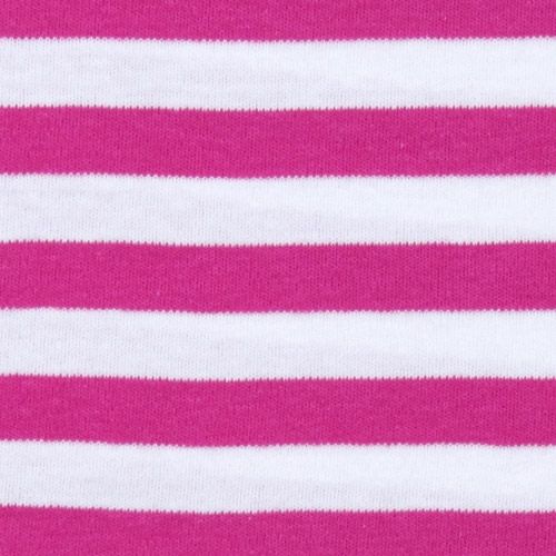 white-pink stripes knit jersey fabric Michael Miller 1