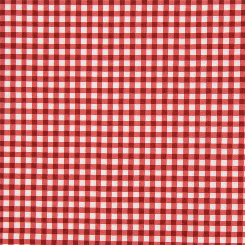 white red mini checks by Robert Kaufman cotton fabric Fabric