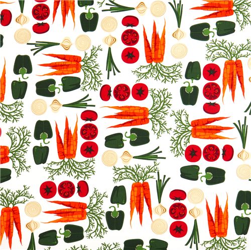 white vegetable fabric Realizzato da Robert Kaufman from the USA 2