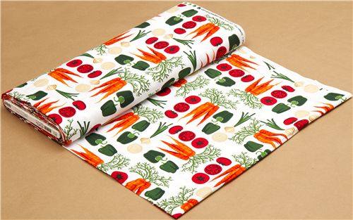 white vegetable fabric Realizzato da Robert Kaufman from the USA 3