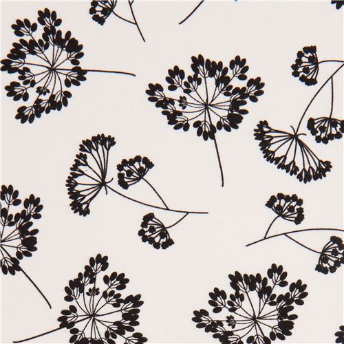 white wild flower fabric by Robert Kaufman USA Fabric