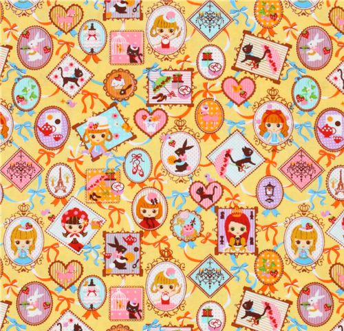 yellow Japanese fabric girls portrait photos Cosmo 2