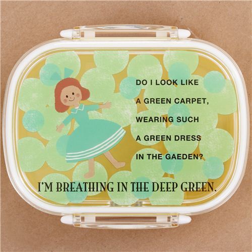 yellow Shinzi Katoh dot garden girl Bento Box Lunch Box from Japan 2