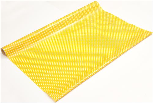 yellow polka dot laminate fabric par Cosmo du Japon3