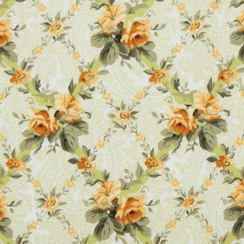 yellow roses Michael Miller fabric French Journal 1